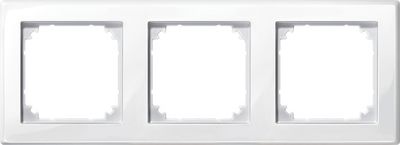 Merten M-Smart afdekraam 3-voudig polarwit glanzend 478319