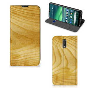 Nokia 2.3 Book Wallet Case Licht Hout