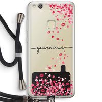 Hartjes en kusjes: Huawei Ascend P10 Lite Transparant Hoesje met koord