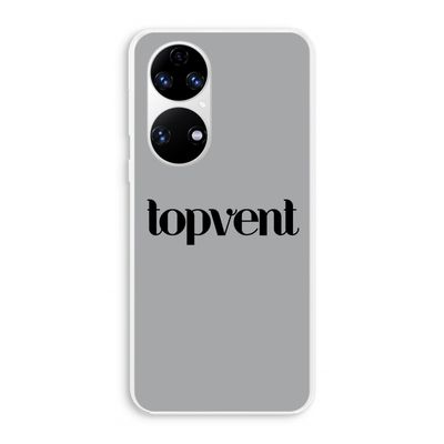 Topvent Grijs Zwart: Huawei P50 Transparant Hoesje