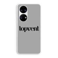 Topvent Grijs Zwart: Huawei P50 Transparant Hoesje