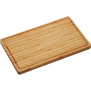 1x Rechthoekige dikke bamboe houten snijplanken 27 x 45 cm - Snijplanken