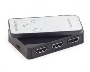 Gembird HDMI switch 3 in->1 uit met AB