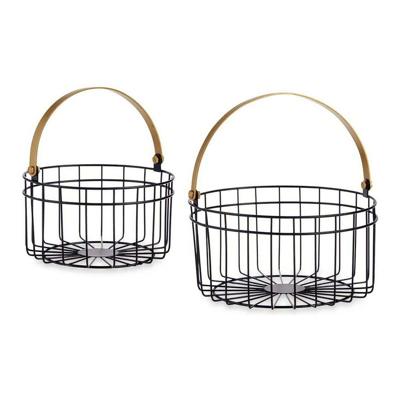 Basket spelset Gift Decor JY19150GB JY19150GB Zwart Gouden Metaal