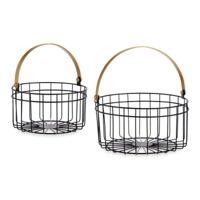 Basket spelset Gift Decor JY19150GB JY19150GB Zwart Gouden Metaal