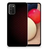 Samsung Galaxy A02s | TPU bumper | Geruit Rood