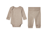 lupilu Baby kledingset 2-delig (Beige, 62/68) lupilu Baby kledingset 2-delig (Beige, 62/68)