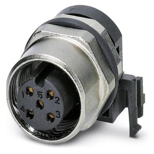 Phoenix Contact 1438024 Sensor/actuator inbouwconnector M12 Aantal polen (sensoren): 5 Bus, inbouw 10 stuk(s)