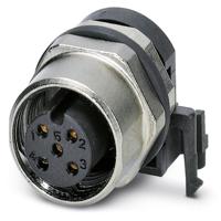Phoenix Contact 1438024 Sensor/actuator inbouwconnector M12 Aantal polen (sensoren): 5 Bus, inbouw 10 stuk(s)