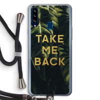 Take me back: Samsung Galaxy A20s Transparant Hoesje met koord