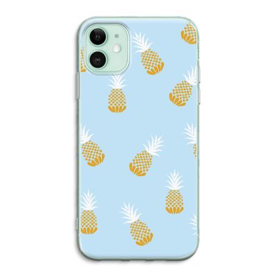 Ananasjes: iPhone 11 Transparant Hoesje
