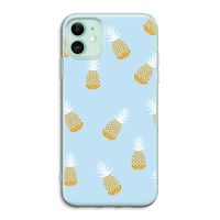 Ananasjes: iPhone 11 Transparant Hoesje