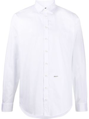 DSQUARED2 chemise à plaque logo - Blanc