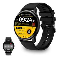 Ksix Core AMOLED Smartwatch met sport-/gezondheidsmodi - zwart