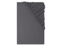 LIVARNO Jersey hoeslaken, 90-100 x 200 cm. (Antraciet)