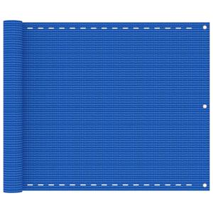 VidaXL Balkonscherm 75x400 cm HDPE blauw