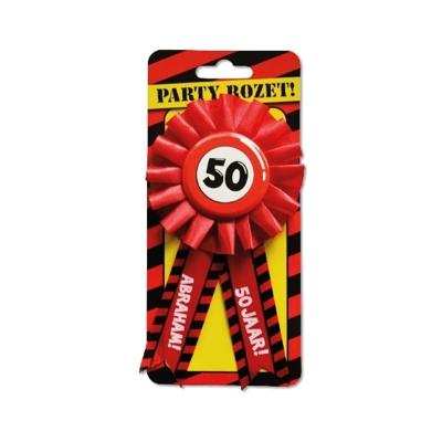 Leeftijden rozet - 50 jaar verjaardag - Abraham - verjaardags button