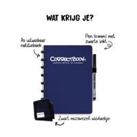 Correctbook Original A5 Midnight Blue Gelinieerd - Uitwisbaar / Herschrijfbaar Notitieboek