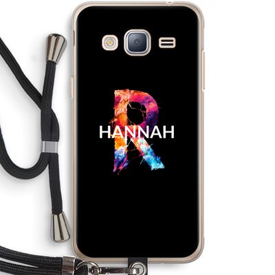 Abstract Spectrum: Samsung Galaxy J3 (2016) Transparant Hoesje met koord