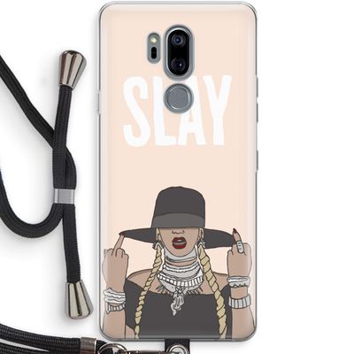 Slay All Day: LG G7 Thinq Transparant Hoesje met koord
