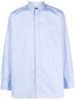 Comme des Garçons Homme chemise en coton à manches longues - Bleu
