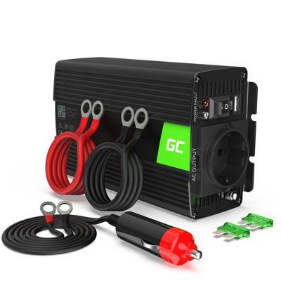 Green Cell INV14 netvoeding & inverter Auto 300 W Zwart