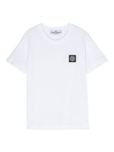 Stone Island Junior t-shirt en jersey de coton - Blanc