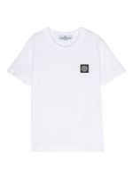 Stone Island Junior t-shirt en jersey de coton - Blanc - thumbnail