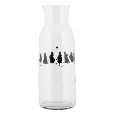 Clayre & Eef karaf katten 1l ø9x25cm