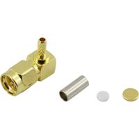 TRU COMPONENTS 93038c4 1386726 SMA-connector Stekker, haaks 50 Ω 1 stuk(s) - thumbnail