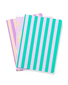 HEMA Schriften A5 Gelinieerd Strepen - 3 Stuks
