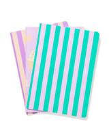 HEMA Schriften A5 Gelinieerd Strepen - 3 Stuks
