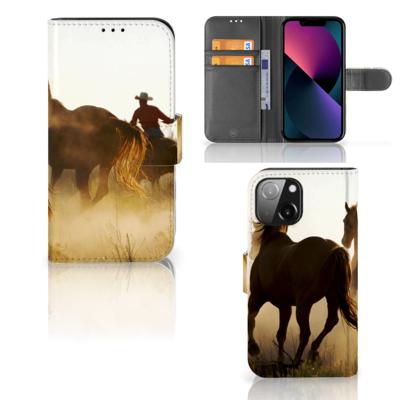 iPhone 13 Mini | Telefoonhoesje | Met pasjeshouder | Design Cowboy