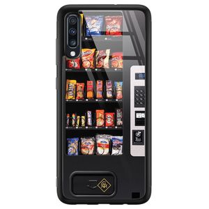 Samsung Galaxy A50 glazen hardcase - Snoepautomaat