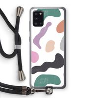 Memphis Shapes: Samsung Galaxy A31 Transparant Hoesje met koord