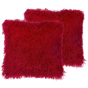 Beliani CIDE - Sierkussen-Rood-Polyester