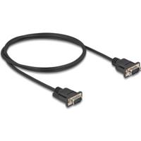 DeLOCK 88000 seriële kabel Zwart 1 m RS-232