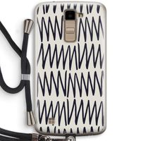 Marrakech Zigzag: LG K10 (2016) Transparant Hoesje met koord