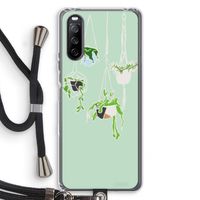Hang In There: Sony Sony Xperia 10 III Transparant Hoesje met koord