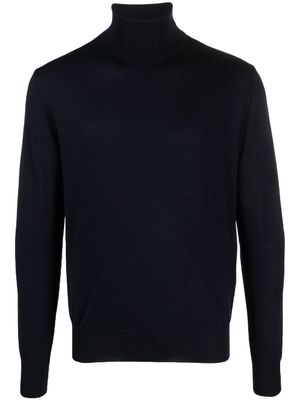 Altea pull en maille fine à col montant - Bleu