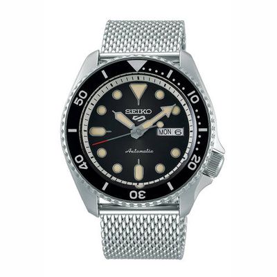 Seiko horloge SRPD73K1 zilverkleur Seiko horloge SRPD73K1 zilverkleur