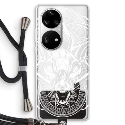 Oh Deer: Huawei P50 Pro Transparant Hoesje met koord