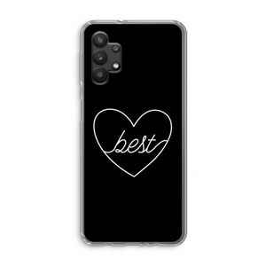 Best heart black: Samsung Galaxy A32 5G Transparant Hoesje