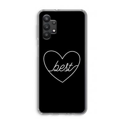 Best heart black: Samsung Galaxy A32 5G Transparant Hoesje