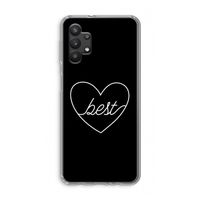 Best heart black: Samsung Galaxy A32 5G Transparant Hoesje