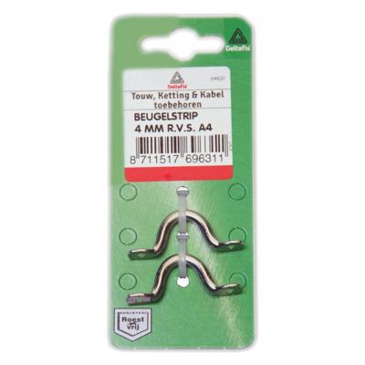 Beugelstrip 5mm rvs 2st - Deltafix