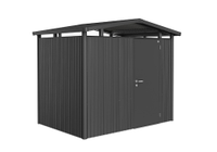 Biohort Metalen tuinhuis Panorama Gr. P3 met standaard deur 237x238 cm donkergrijs metallic- Zadeldak- Staal- Biohort Biohort Metalen tuinhuis Panorama Gr. P3 met standaard deur 237x238 cm donkergrijs metallic- Zadeldak- Staal- Biohort