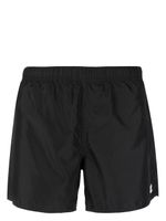 Courrèges short de bain à patch logo - Noir