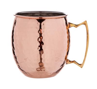 Cosy & Trendy Cocktailbeker Moscow Mule - Gehamerd Koper - 450 ml