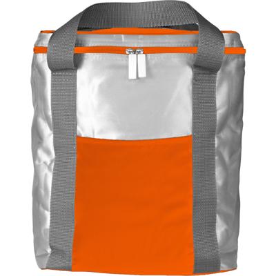 Koeltas - Grote koeltas zilver/oranje - 15 liter - ideaal voor onderweg